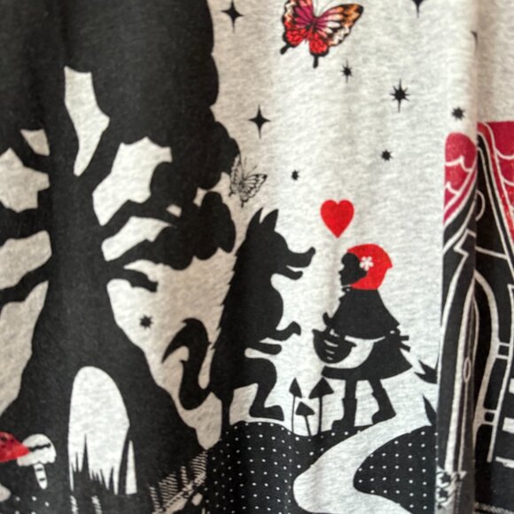 Red Riding Hood Sweatshirt Dress - Picture 4 of 14